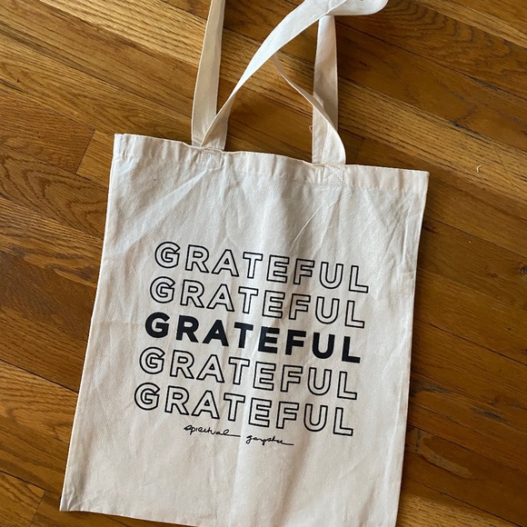 Brand New (without tags) Spiritual Gangster grateful print tote bag - Picture 1 of 4